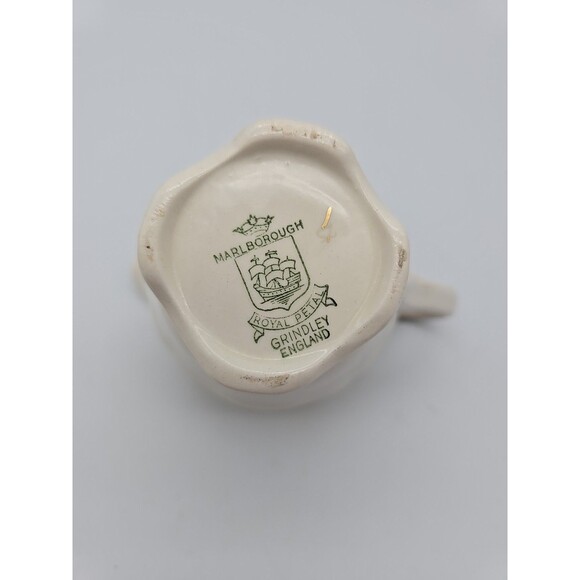 Marlborough ROYAL PETAL Series Grindley England Creamer Pitcher Roses & Gold - Picture 6 of 10